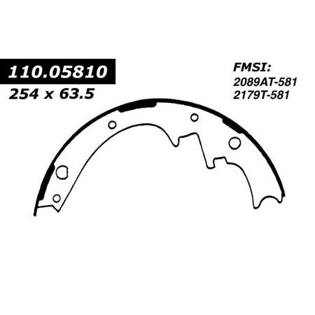 CENTRIC PARTS Centric Brake Shoes, 111.05810 111.05810